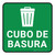 5S Cubo de Basura Square - Floor Sign
