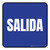 5S Salida Cuadrado Azul Square - Floor Sign