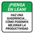 Piensa en Lean - haz una sugerencia ¿Cómo podemos mejorar la productividad? Square - Floor Sign