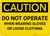 Caution: PPE Do Not Operate When Wearing Gloves or Loose Clothing - Wall Sign