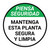 Piensa Seguridad - Mantenga esta Planta Segura y Limpia Circular - Floor Sign