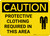Caution: PPE Protective Clothing Required in This Area - Wall Sign