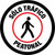 Sólo Tráfico Peatonal (Redondo) Circular - Floor Sign