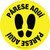 Párese Aquí - Floor Sign