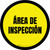 Área de Inspección - Amarillo Circular - Floor Sign