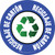 (Azul) Reciclaje de Cartón Circular - Floor Sign