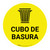 Cubo de Basura Amarilla con Icono Circular - Floor Sign