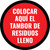 Tambor de Residuos Lleno Circular - Floor Sign