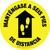 Manténgase a Seis Pies de Distancia - Floor Sign