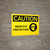 Caution: PPE Wear Eye Protection With Graphic - Wall Sign