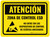 Atención Zona de Control ESD (Fondo Amarillo) - Floor Sign