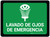 Lavado de Ojos de Emergencia Rectangular - Floor Sign