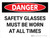 Danger: Safety Glasses Must be Worn at All Times Landscape - Wall Sign