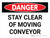 Danger: Stay Clear of Moving Conveyor Landscape - Wall Sign