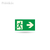 PERMALIGHT® Photoluminescent Man Running + Arrow Exit Sign