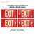PERMALIGHT® Colored Aluminum Framed Exit Sign