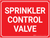 Sprinkler Control Valve - Wall Sign