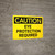Caution: PPE Eye Protection Required - Wall Sign