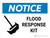 Notice: Flood Response Kit Landscape - Wall Sign