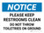 Notice: Please Keep Restrooms Clean Landscape - Wall Sign