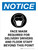 Notice: Face Mask Required For Delivery Drivers Portrait - Wall Sign