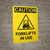 Caution: Forklifts In Use Vertical with Graphic - Wall Sign