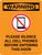 Warning: Pease Silence All Cell Phones Before Entering This Door Portrait - Wall Sign