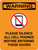 Warning: Please Silence All Cell Phones Before Entering These Doors Portrait - Wall Sign