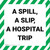 A Spill A Slip A Hospital Trip - Floor Sign