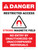 Danger: Restricted Access - Strong Magnetic Field Portrait - Wall Sign