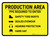 Production Area PPE Required to Enter Landscape - Wall Sign