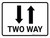 Two Way with Arrows Landscape - Wall Sign