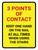 3 Points Of Contact Keep One Hand On The Rail At All Times Portrait - Wall Sign