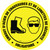 Embout D'Acier De Chaussures Et De Lunettes De Sécurité Obligatoire De-Chaussée Signe