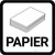 Papier avec de l'Icône Carré De-Chaussée Signe