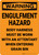 Warning: Engulfment Hazard Body Harness Must Be Worn - Wall Sign