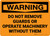 Warning: Do Not Remove Guards or Operate Machinery Without Them - Wall Sign