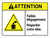 Attention: Faible Clairance de Regarder Votre Tête (Caution: Low Clearance Watch Your Head ANSI) - Wall Sign
