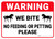 Warning: No Feeding Or Petting Horse - Wall Sign