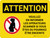 Attention: Veuillez en Aviser le Scanner de l'Opérateur en cas de Grossesse (Caution: Please Notify Scanner Operator if Pregnant) French Landscape - Wall Sign
