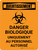 Avertissement: Biohazard - Uniquement Au Personnel Autorisé (Warning: Biohazard - Authorized Personnel Only) French Portrait - Wall Sign