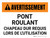 Avertissement: Recharge De La Batterie De La Zone (Warning: Battery Charging Area) French Landscape - Wall Sign
