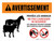 Avertissement: Risque De Choc Électrique (Warning: Electrical Shock Hazard) French Landscape - Wall Sign