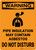 Warning: Pipe Insulation May Contain Asbestos Do Not Disturb - Wall Sign