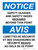 Notice: Des Lunettes De Sécurité De Chaussures (Notice: Safety Glasses Shoes Required Bilingual) French Portrait - Wall Sign