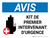 Notice: Kit De Premier Interventant D'urgence (Notice: Emergency First Responder Kit) French Landscape - Wall Sign