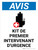 Notice: Kit De Premier Interventant D'urgence (Notice: Emergency First Responder Kit) French Portrait - Wall Sign