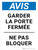 Notice: Garder La Porte Fermée Ne Pas Bloquer (Notice: Keep Door Closed Do Not Block) French Portrait - Wall Sign