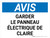 Notice: Garder Le Panneau Électrique De Clair (Notice: Keep Electrical Panel Clear) French Landscape - Wall Sign