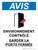 Notice: La Maîtrise De L'Environnement De Garder La Porte Fermée (Notice: Controlled Environment Keep Door Closed with Icon) French Portrait - Wall Sign